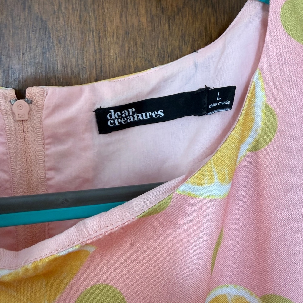 Pink Lemon Print by Dear Creatures Dress - Picture 2 of 4